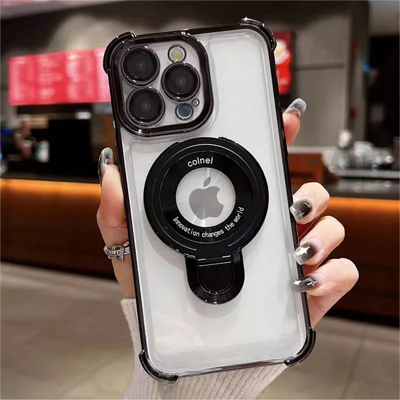 Apple 15 four-corner anti-fall airbag magnetic phone case is suitable for Apple13 14 15 series