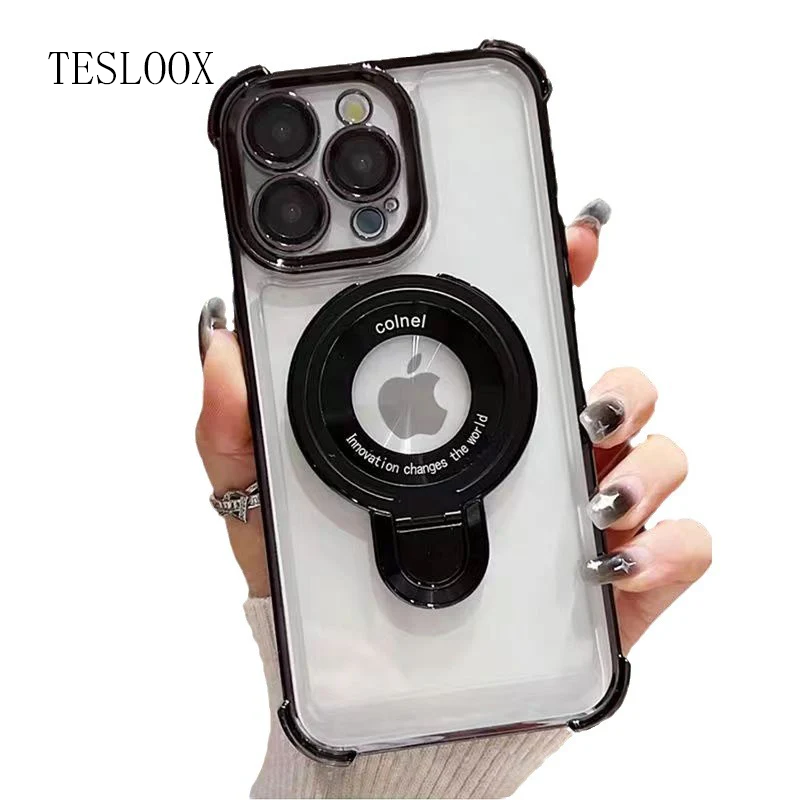Apple 15 four-corner anti-fall airbag magnetic phone case is suitable for Apple13 14 15 series