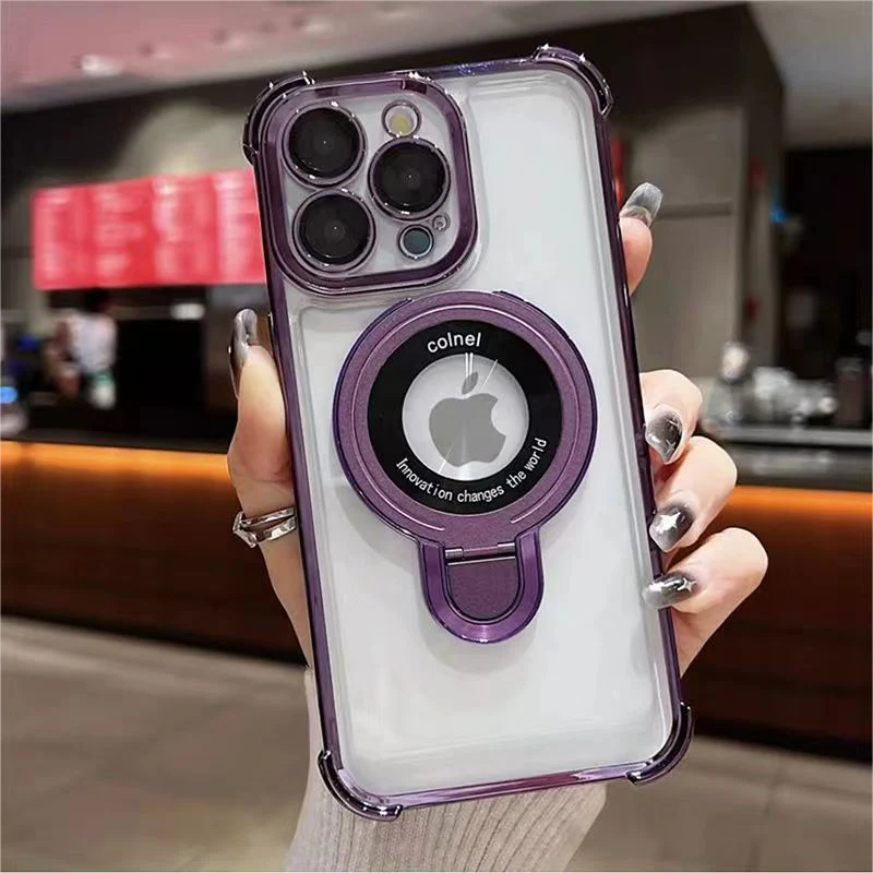 Apple 15 four-corner anti-fall airbag magnetic phone case is suitable for Apple13 14 15 series