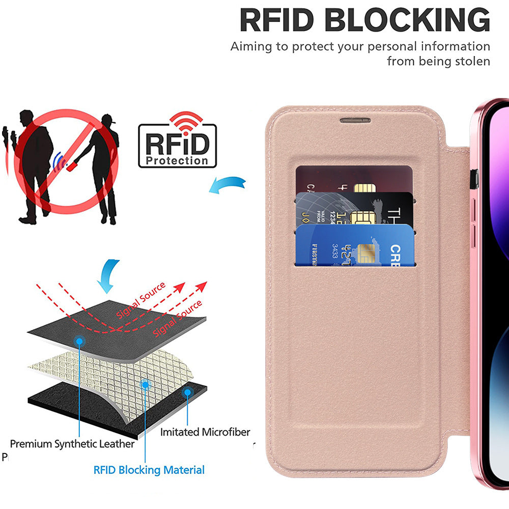 iPhone15 wireless charging phone case Apple protective cover card ultra-thin phone case transparent