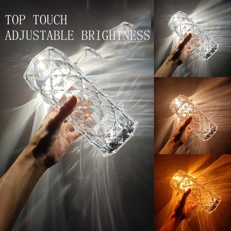 Crystal Rose Table Lamp Bedside Pat Lamp Atmosphere Lamp