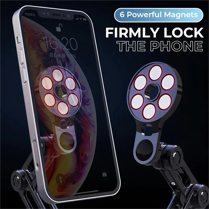 Universal 360° PRO, Robotic Arm Magnetic Car Phone Holder-